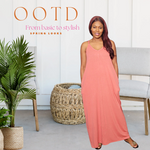 Load image into Gallery viewer, V-NECK CAMI MAXI DRESS
