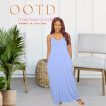 Load image into Gallery viewer, V-NECK CAMI MAXI DRESS
