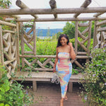 Load image into Gallery viewer, Love Me ruched detail multi color bodycon dress
