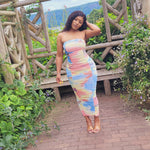 Load image into Gallery viewer, Love Me ruched detail multi color bodycon dress

