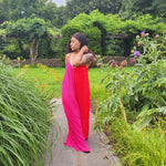 Load image into Gallery viewer, HER pink and Red flowy jumpsuit
