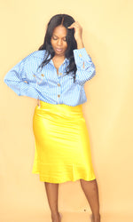 Load image into Gallery viewer, Sunset Yellow slip skirt
