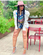 Load image into Gallery viewer, "It girl" milti color satin detail cotton shirt

