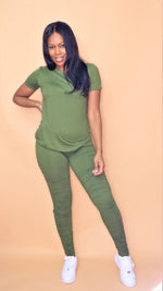 Load image into Gallery viewer, Bestie Olive 2 piece set
