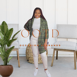 Load image into Gallery viewer, That girl  Oversized  plaid shirt
