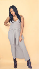 Load image into Gallery viewer, Taupe bodysuit and cardigan set
